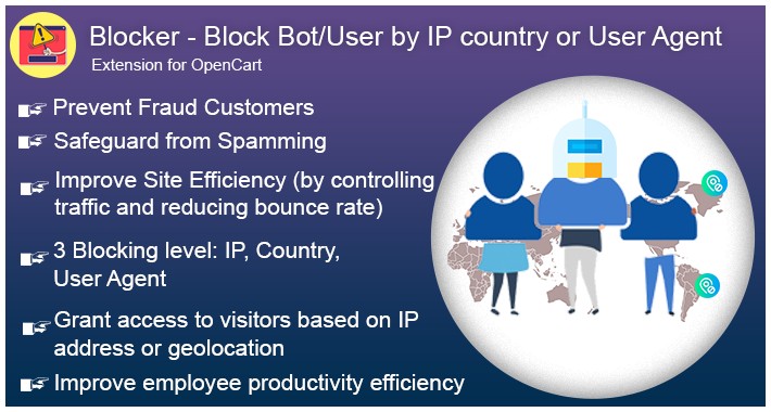 OpenCart block bot/user